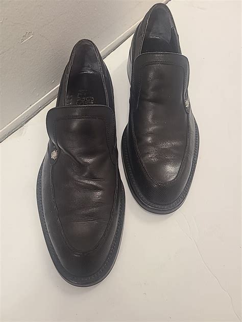 versace loafers size 10 men soft leather|gianni Versace men's slip ons.